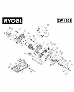 Buy A Ryobi CW1801 Spare part or Replacement part for Your Saws and Fix Your Machine Today